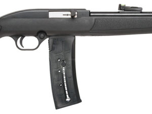 Mossberg 37073 702 Plinkster Full Size 22 LR 25+1 18" Blued Steel Barrel, Blued 3/8" Dovetail Receiver, Black Fixed Synthetic Stock, Right Hand