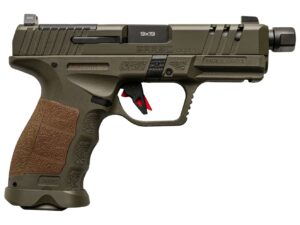 Sarsilmaz SAR9CSOCOMOD10 SAR9 SOCOM Compact 9mm Luger 10+1 4.70" Black Threaded Barrel, OD Green Steel Optic Cut/Serrated Slide, OD Green Polymer Frame w/Picatinny Rail, Interchangeable Backstrap Grip