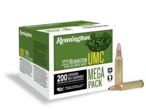 Remington UMC Centerfire Rifle Ammunition .223 Rem 55 gr FMJ 3240 fps 200/ct