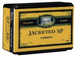 Speer Varmint Soft Point Rifle Bullets .224 cal .224" 40 gr JSP 100/ct