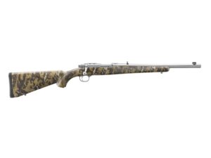 Ruger 77/44 Rifle .44 Rem 4rd Capacity 16.6" Threaded Barrel  Mag Alloy Blued Steel w/Desolve Bare Reduced  Camo Pattern Stock
